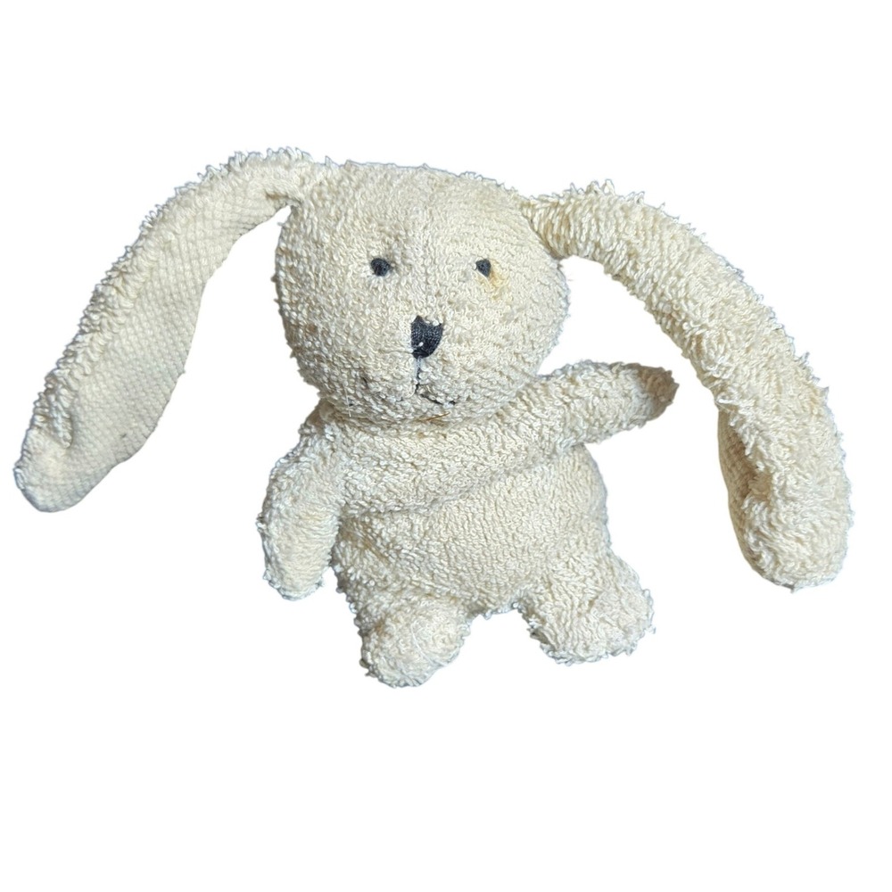 Vintage Russ Berrie Home Buddies Nibbles Bunny Rabbit Terry Cloth Plush 4159